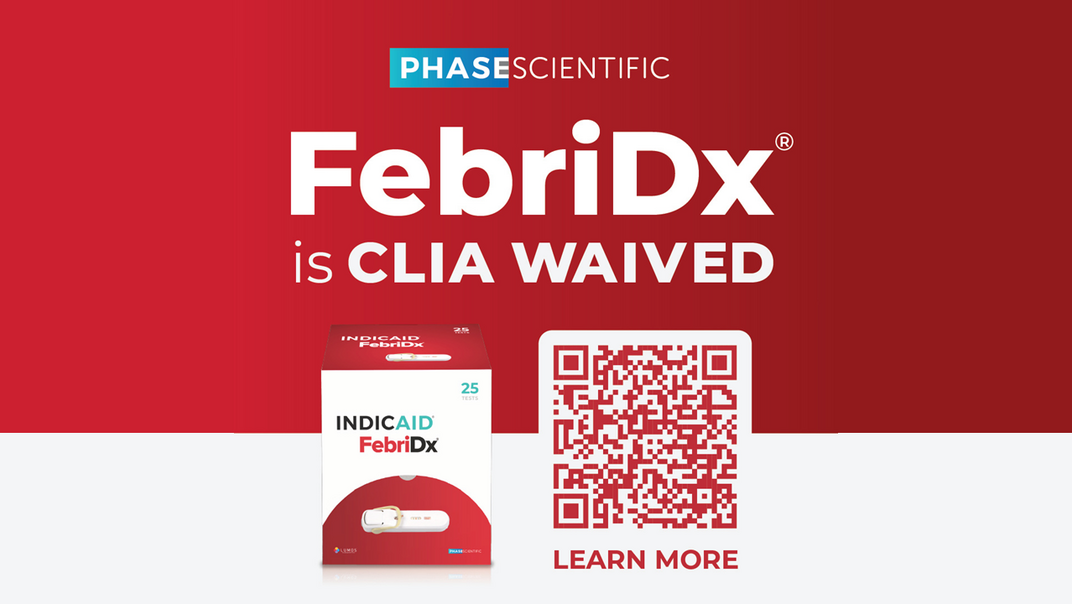 PHASE Scientific Announces U.S. FDA CLIA Waiver for FebriDx®