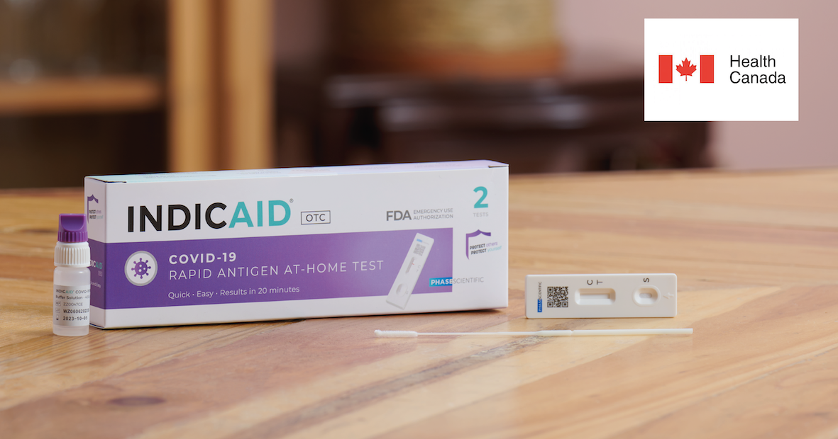 INDICAID OTC COVID-19 Rapid Antigen Tests • PHASE SCIENTIFIC AMERICAS